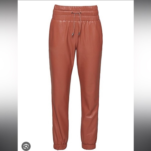 NWT JOIE Wadley Cropped Vegan Leather Drawstring Pants XS - Picture 3 of 7